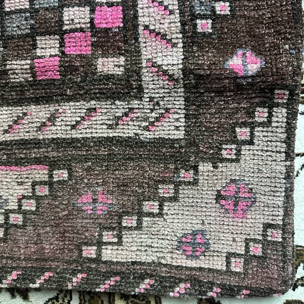 Vintage Kilim Pillow Case 19x19 inch Turkish Tribal Cushion Cover Handwoven Wool
